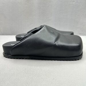 YUME YUME Truck Slide Womens Size 8 (EU 39) Clog Black Vegan Leather Y2K